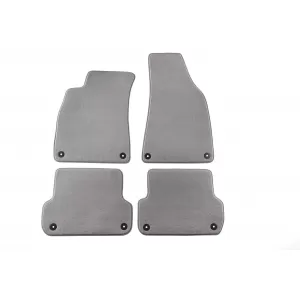 Textile floor mats Petex Comet series suitable for Audi A4 sedan, estate, Quattro 2000-2008, set of 4 pieces, grey