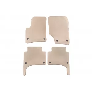 Mochete textile Petex Comet seria potrivite pentru Volkswagen Touareg 2002-2010, set de 4 bucăți, bej cu găuri de fixare rotunde