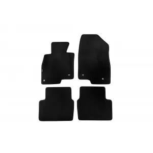 Three-layer textile floor mats suitable for Mazda 6 Combi after 2012, set of 4 pieces, black