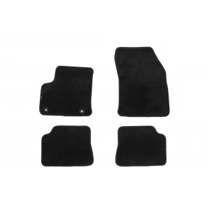 Mochete textile cu trei straturi din material Petex Style potrivite pentru Opel Corsa F după 2020, Opel Mokka B după 2021, versiune electrică, set de 4 bucăți, negru