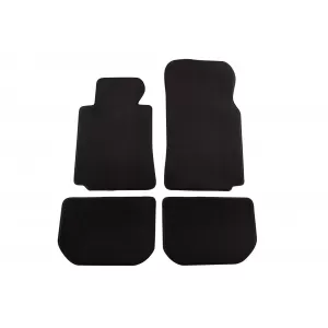 Three-layer textile floor mats suitable for BMW Series 7 E38 1994-2001, set of 4 pieces, black
