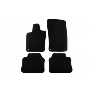 Three-layer textile floor mats suitable for Porsche Panamera 2009-2016, set of 4 pieces, black
