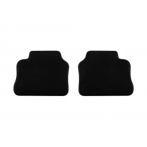 Three-layer textile floor mats suitable for Porsche Panamera 2009-2016, set of 4 pieces, black