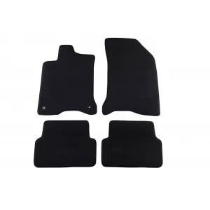 Tălpi textile cu trei straturi, potrivite pentru Renault Laguna sedan, break 2001-2007, set de 4 bucăți, negru
