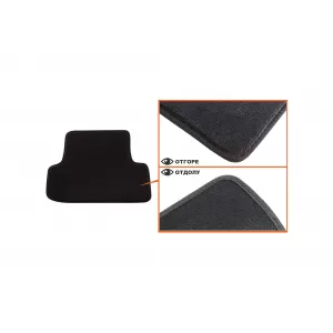 Mochete textile cu trei straturi din material Petex Style potrivite pentru Audi A3 2012-2020, 3 uși, set de 4 bucăți, negru-image-6241468