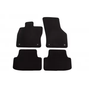 Mochete textile cu trei straturi din material Petex Style potrivite pentru Audi A3 Sportback, sedan 2013-2016, set de 4 bucăți, negru