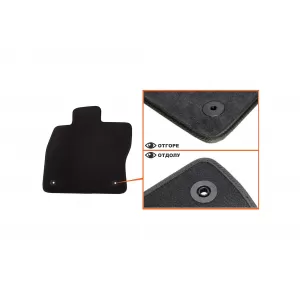 Mochete textile cu trei straturi din material Petex Style potrivite pentru Audi A3 Sportback, sedan 2013-2016, set de 4 bucăți, negru-image-6241471