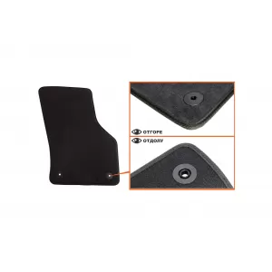 Mochete textile cu trei straturi din material Petex Style potrivite pentru Audi A3 Sportback, sedan 2013-2016, set de 4 bucăți, negru-image-6241472
