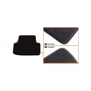 Mochete textile cu trei straturi din material Petex Style potrivite pentru Audi A3 Sportback, sedan 2013-2016, set de 4 bucăți, negru-image-6241473