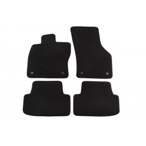 Mochete textile cu trei straturi, potrivite pentru VW Golf VI Combi 2009-2013, Golf VII Hatchback, Combi, Alltrack 2012-2019, Golf VIII după 2019, set de 4 bucăți, negru