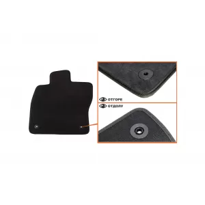 Mochete textile cu trei straturi, potrivite pentru VW Golf VI Combi 2009-2013, Golf VII Hatchback, Combi, Alltrack 2012-2019, Golf VIII după 2019, set de 4 bucăți, negru-image-6241478