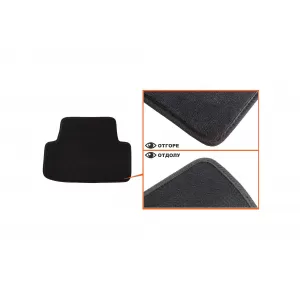 Mochete textile cu trei straturi, potrivite pentru VW Golf VI Combi 2009-2013, Golf VII Hatchback, Combi, Alltrack 2012-2019, Golf VIII după 2019, set de 4 bucăți, negru-image-6241480