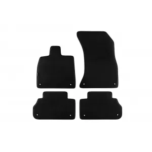 Three-layer textile floor mats suitable for Audi Q5 after 2017, set of 4 pieces, black
