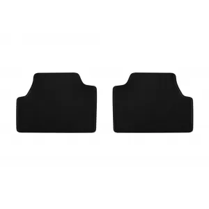 Three-layer textile floor mats suitable for Hyundai Kona Electric 2018-2023, set of 4 pieces, black