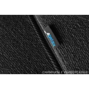 Three-layer textile floor mats suitable for Hyundai Kona Electric 2018-2023, set of 4 pieces, black