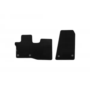 Mochete textile cu trei straturi din material Petex Style, potrivite pentru Ford Transit după 2018, 2-3 locuri, cu transmisie automată, set de 2 bucăți, negru