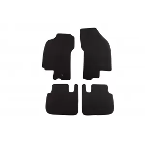 Three-layer textile floor mats suitable for Fiat Bravo, Brava 1995-2007, set of 4 pieces, black