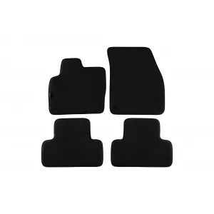 Three-layer textile floor mats suitable for Range Rover Evoque 2011-2019, set of 4 pieces, black