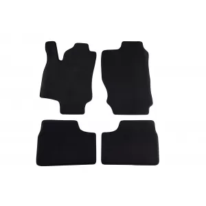 Mochete textile cu trei straturi, potrivite pentru Opel Astra G 1998-2004, coupe 2000-2001, set de 4 bucăți, negru
