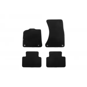 Three-layer textile floor mats suitable for Porsche Macan 2014-2020, set of 4 pieces, black