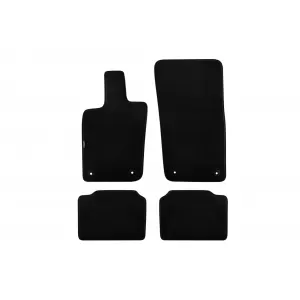 Mochete textile cu trei straturi, potrivite pentru Porsche Panamera, Panamera Sport Turismo după 2016, set de 4 bucăți, negru