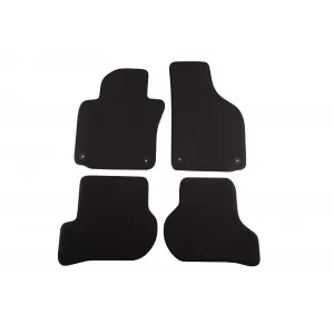 Mochete textile cu trei straturi din material Petex Style potrivite pentru Skoda Octavia sedan, combi 2008-2013, set de 4 bucăți, negru