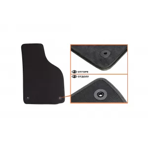 Mochete textile cu trei straturi din material Petex Style potrivite pentru Skoda Octavia sedan, combi 2008-2013, set de 4 bucăți, negru-image-6241615