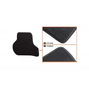 Mochete textile cu trei straturi din material Petex Style potrivite pentru Skoda Octavia sedan, combi 2008-2013, set de 4 bucăți, negru-image-6241617