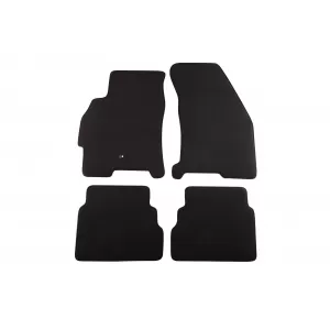 Three-layer textile floor mats suitable for Ford Mondeo 1993-2000, set of 4 pieces, black