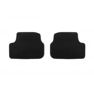 Three-layer textile floor mats suitable for Volkswagen E-Golf after 2014, set of 4 pieces, black