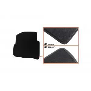 Tălpi textile cu trei straturi potrivite pentru Seat Ibiza, Cordoba 2002-2008, set de 4 bucăți, negru-image-6241650