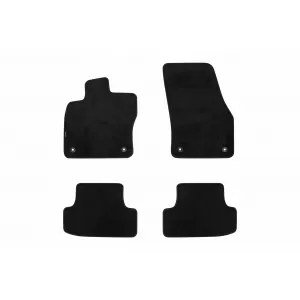 Three-layer textile floor mats suitable for VW T-Roc after 2017, set of 4 pieces, black