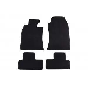 Three-layer textile floor mats suitable for Mini One, Cooper 2001-2006, set of 4 pieces, black
