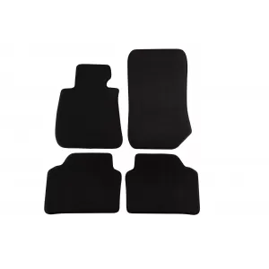 Mochete textile cu trei straturi potrivite pentru BMW Seria 3 E90 sedan, E91 touring 2005-2012, set de 4 bucăți, negru