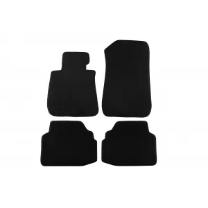 Mochete textile cu trei straturi potrivite pentru BMW Seria 3 E92 Coupe 2006-2013, set de 4 bucăți, negru