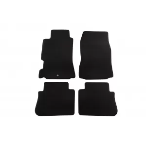 Three-layer textile floor mats suitable for Honda Legend 1997-2006, set of 4 pieces, black