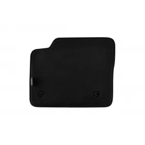 Three-layer textile floor mats suitable for Jaguar E-Pace after 2017, set of 4 pieces, black