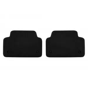 Three-layer textile floor mats suitable for Jaguar E-Pace after 2017, set of 4 pieces, black