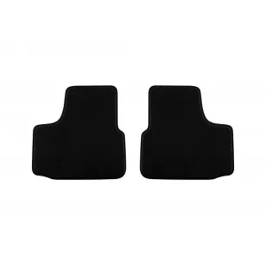 Three-layer textile floor mats suitable for Skoda Citigo after 2012, set of 4 pieces, black