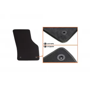 Mochete textile cu trei straturi, potrivite pentru Skoda Octavia sedan, combi 2013-2020, set de 4 bucăți, negru-image-6241755