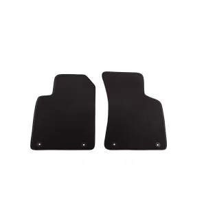 Three-layer textile floor mats suitable for Audi TT coupe, convertible 1999-2006, set of 2 pieces, black