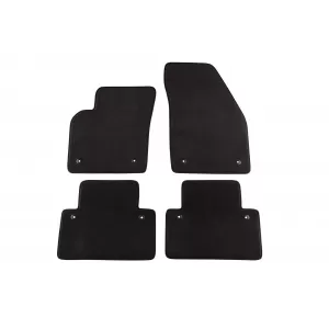 Mochete textile cu trei straturi, potrivite pentru Volvo S40, V50 2004-2012, C30 2006-2013, set de 4 bucăți, negru