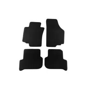Mochete textile cu trei straturi potrivite pentru Seat Altea, Toledo 2004-2009, set de 4 bucăți, negru