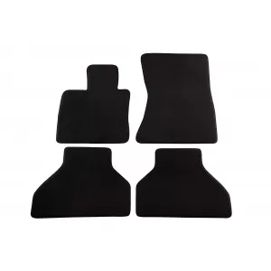 Three-layer textile floor mats suitable for BMW X5 E70 2007-2013, set of 4 pieces, black