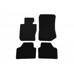 Three-layer textile floor mats suitable for BMW X1 E84 2009-2015 X-Drive, set of 4 pieces, black