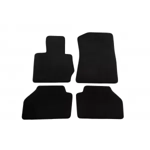 Mochete textile cu trei straturi, potrivite pentru BMW X3 F25 2010-2017, X4 F26 2014-2018, set de 4 bucăți, negru