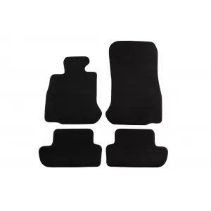 Mochete textile cu trei straturi potrivite pentru BMW Seria 6 F12 Cabrio, F13 Coupe 2011-2018, set de 4 piese, negru
