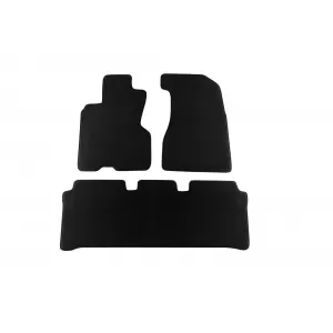 Mochete textile cu trei straturi, potrivite pentru Honda CR-V 2002-2006, din 3 piese, negre