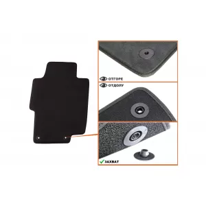 Mochete textile cu trei straturi potrivite pentru Honda Accord sedan, break 2003-2008, set de 4 bucăți, negru-image-6241873