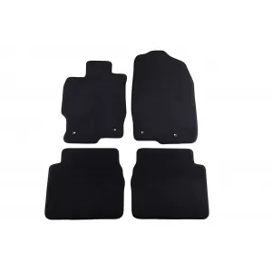 Three-layer textile floor mats suitable for Mazda 6 sedan, wagon 2008-2013, set of 4 pieces, black